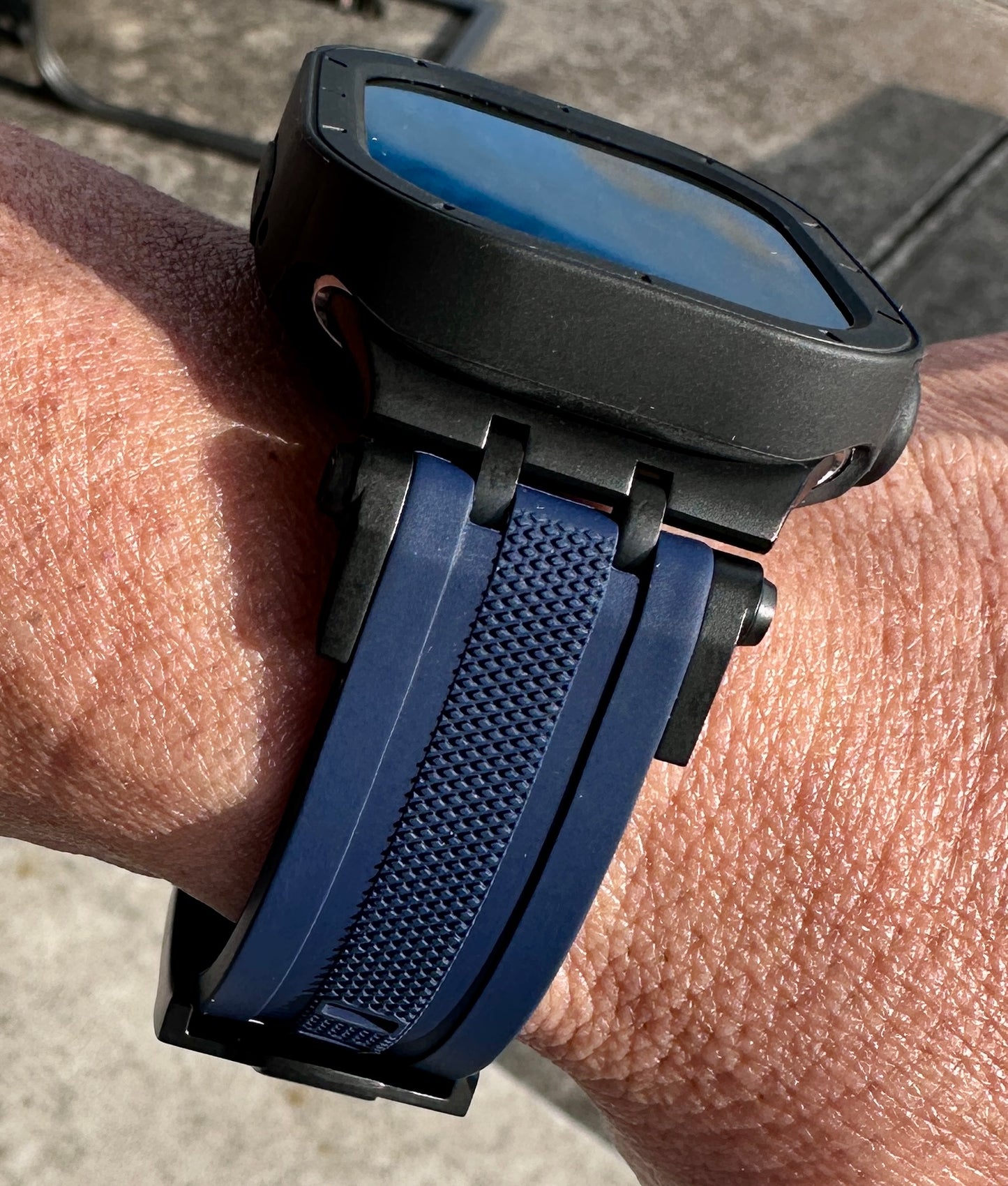 Deepwater Vector Mod Kit Apple Watch Ultra 49mm Blue Band + 2 TPU Cases
