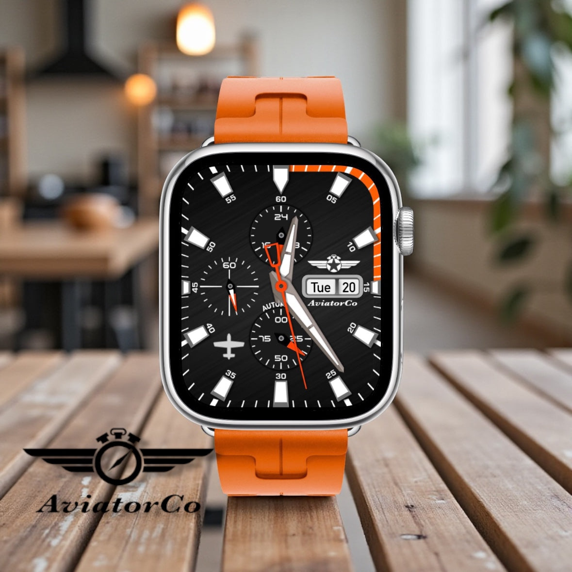 AviatorCo Strike Eagle II 🦅 – Automatic Pilot Watch Face for Apple Watch and Clockology
