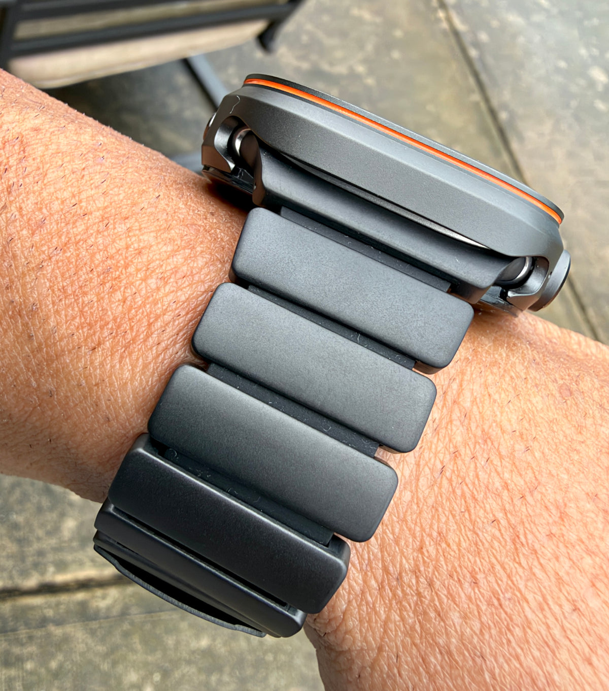 Apple Watch Ultra 49mm Modification Kit Shadowline Ember Pro Case & Metal Silicone Band