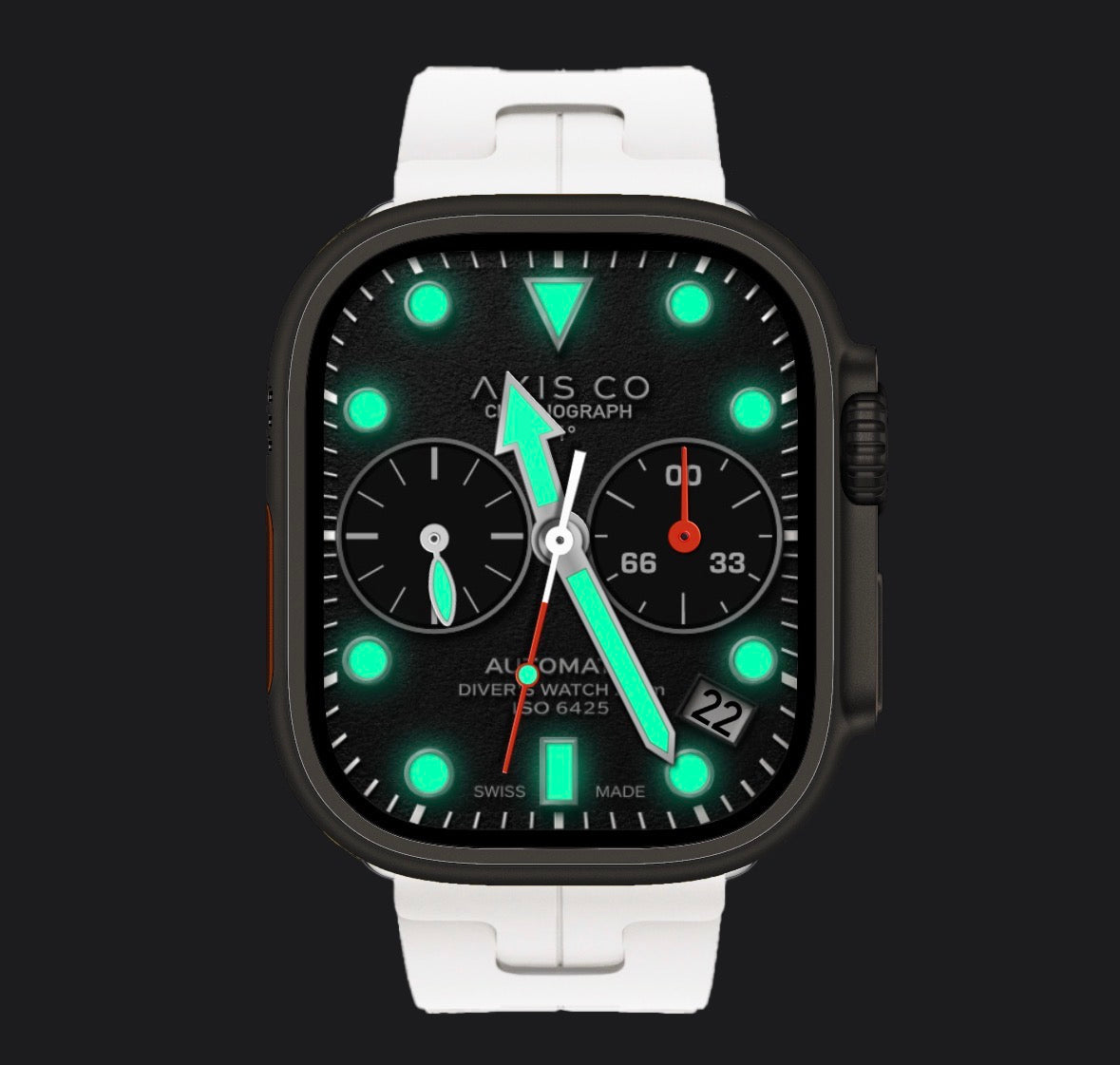 Axis Co Trident Diver – Apple Watch Face for Clockology (Ultra & Series)