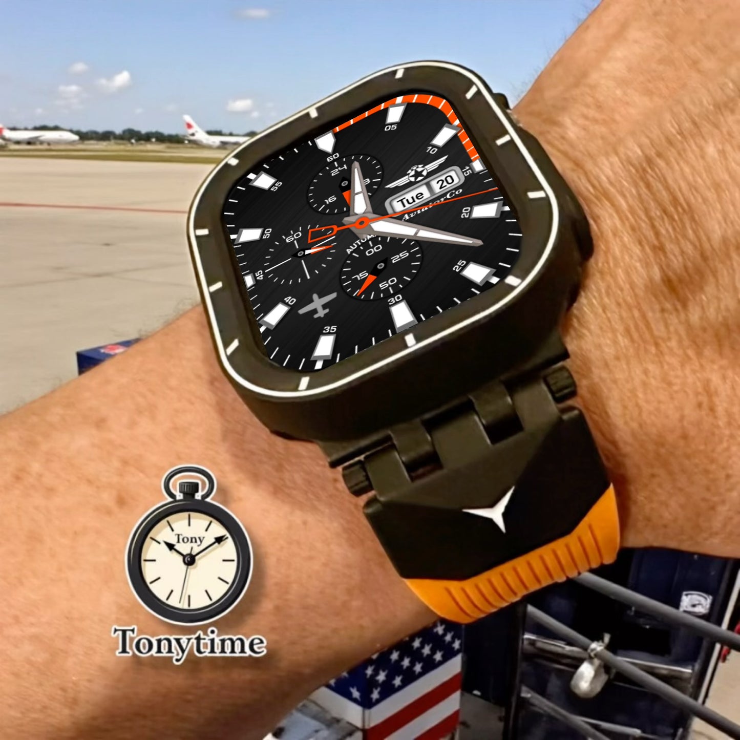 AviatorCo Strike Eagle II 🦅 – Automatic Pilot Watch Face for Apple Watch and Clockology