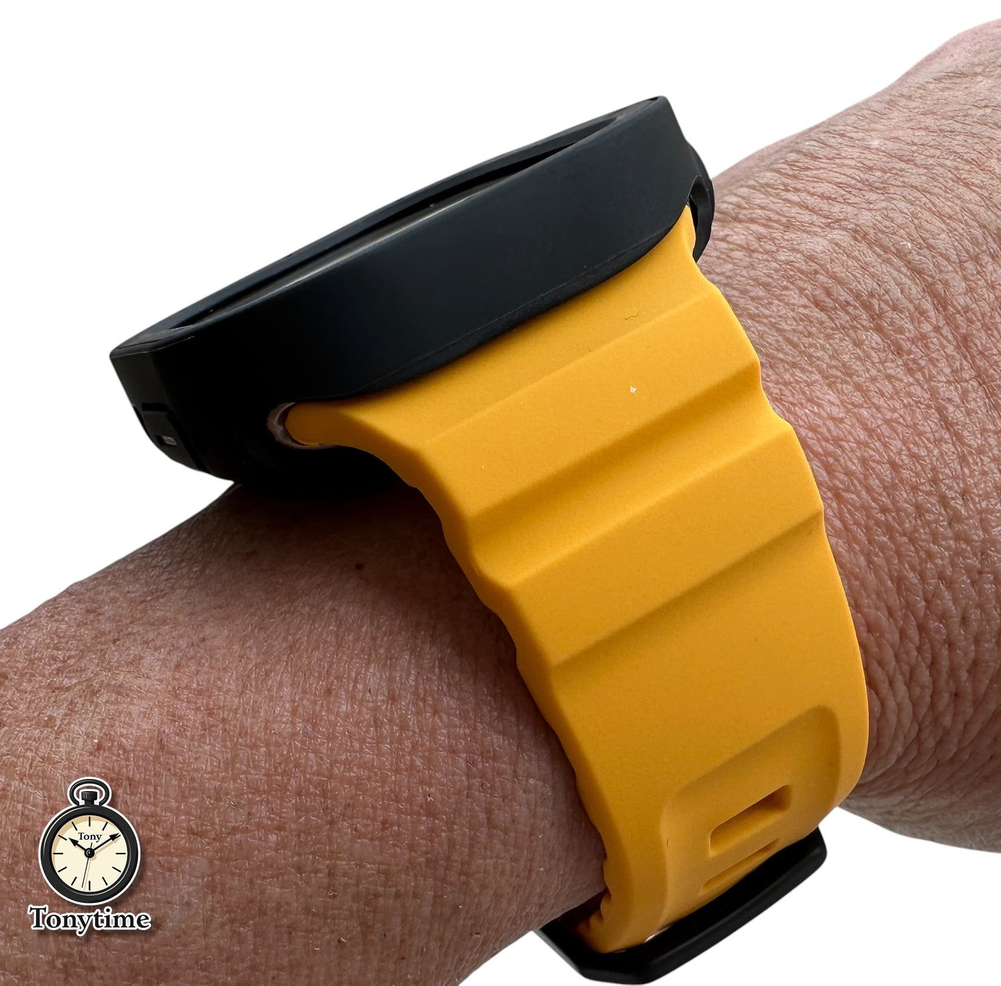 Hazard Tactical Modification Kit Apple Watch Ultra 49mm Yellow Rugged Band Black TPU Case