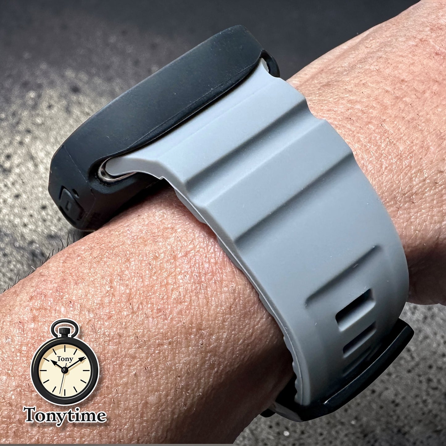 Slate Tactical Modification Kit Apple Watch Ultra 49mm Gray Rugged Band Black TPU Case