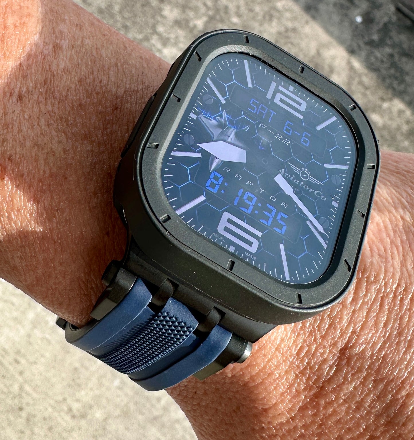 Deepwater Vector Mod Kit Apple Watch Ultra 49mm Blue Band + 2 TPU Cases