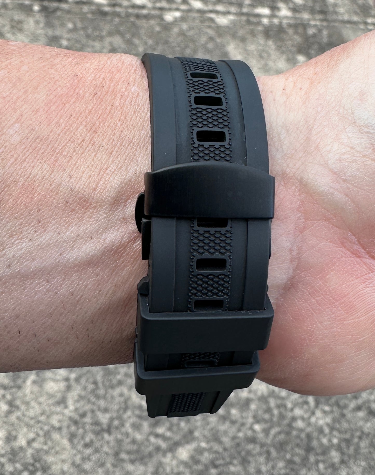 Phantom Vector Modification Kit Pro-Apple Watch Ultra 49mm TPU Case +  Black Band + Butterfly Clasp