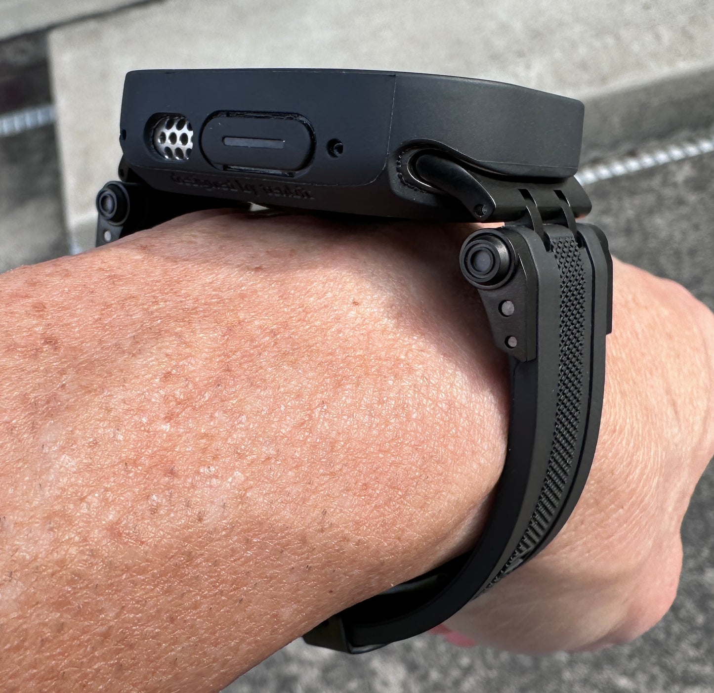 Phantom Vector Modification Kit Pro-Apple Watch Ultra 49mm TPU Case +  Black Band + Butterfly Clasp