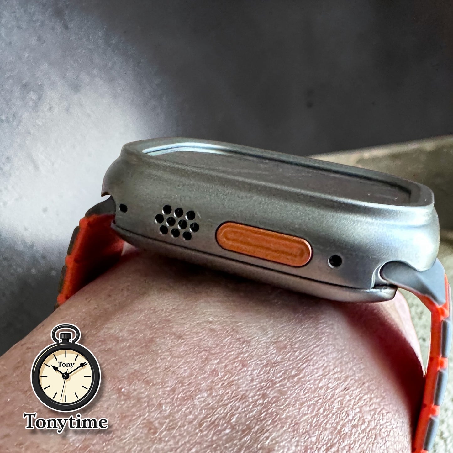 Afterburner Core Ultra Modification Kit for Apple Watch Ultra – Tactical Gray Orange case