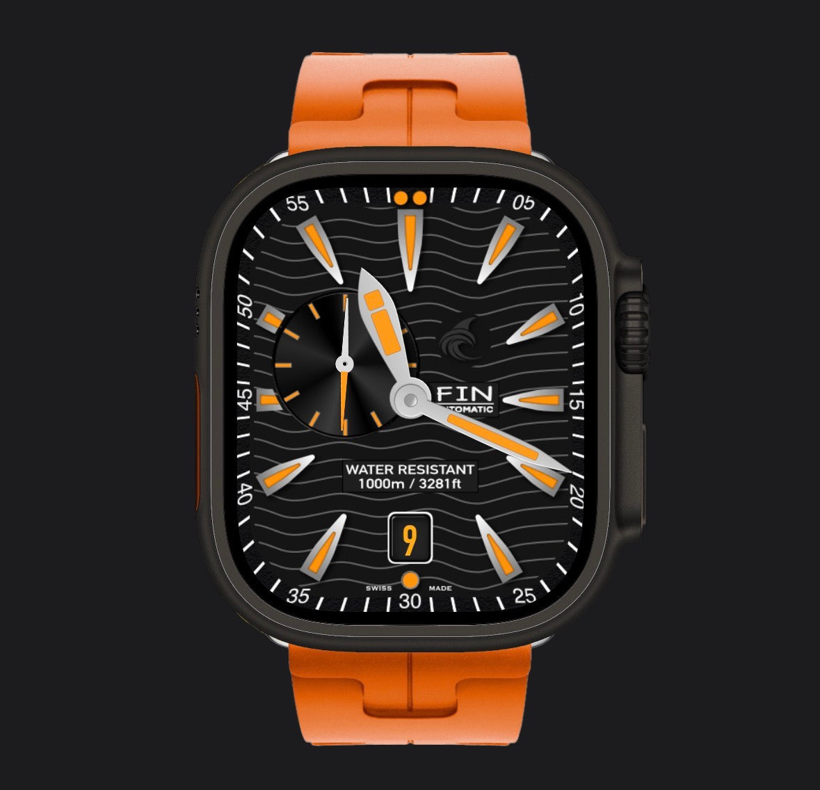 Fin Abyss Pro — Professional Dive Watch Face for Clockology