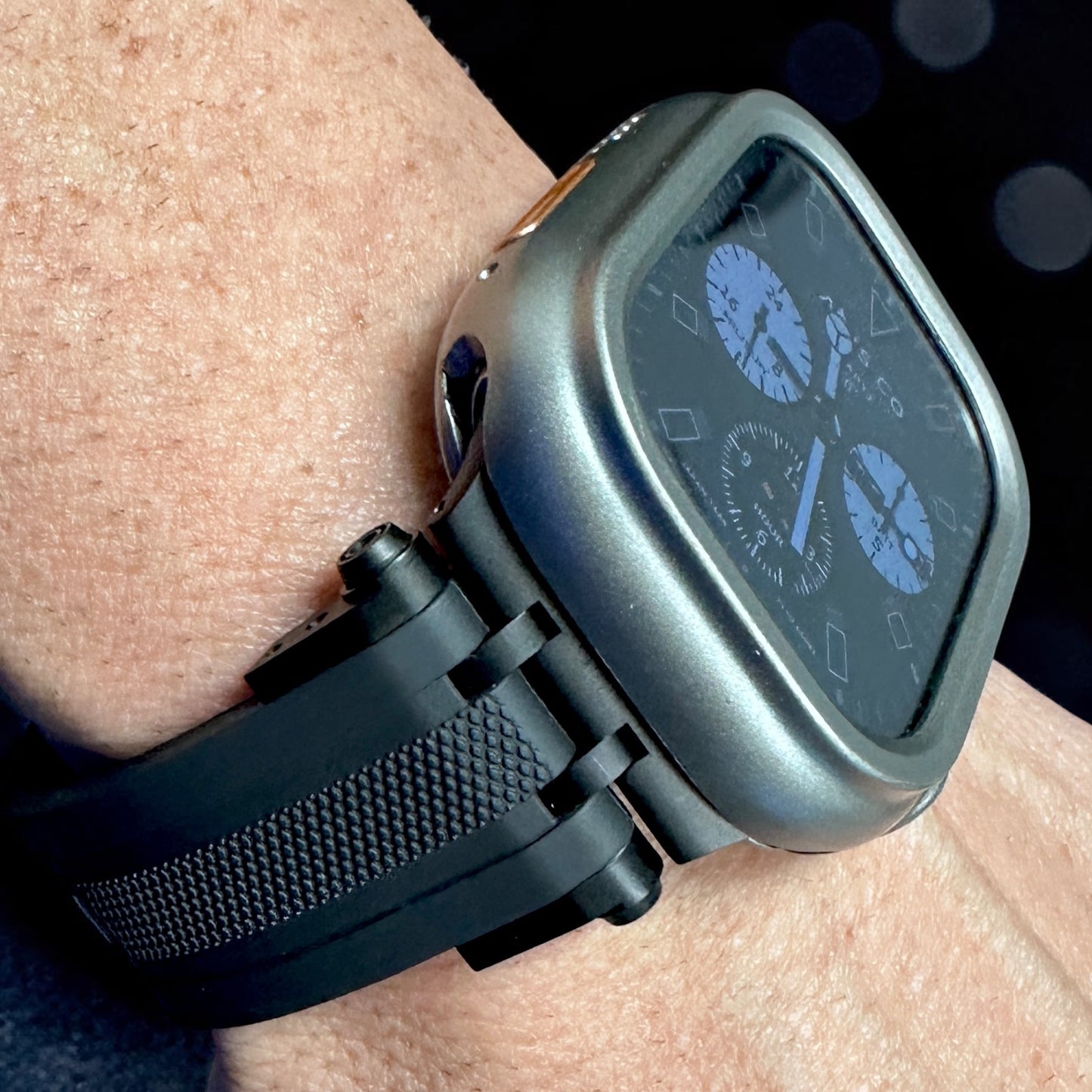 Titanium Sentinel Shadow Ultra Elite Modification Kit Apple Watch 49mm Case + Butterfly Clasp