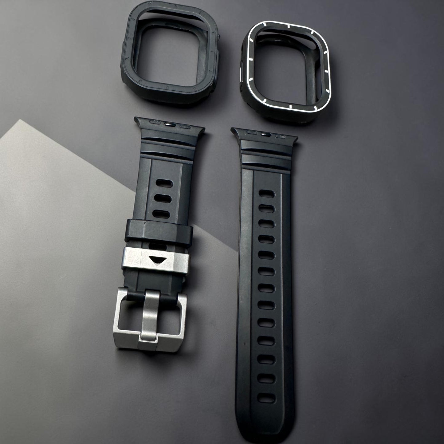 Oceanmaster Dive Mod Kit for Apple Watch Ultra | Premium Band + 2 TPU Cases