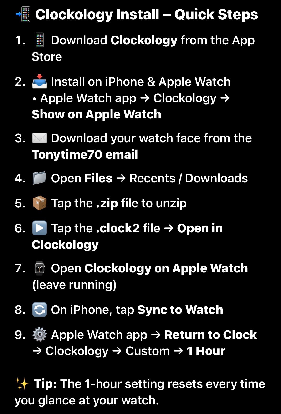 Fin Orange Ops Diver – Tactical Hybrid Watch Face for Apple Watch and Clockology