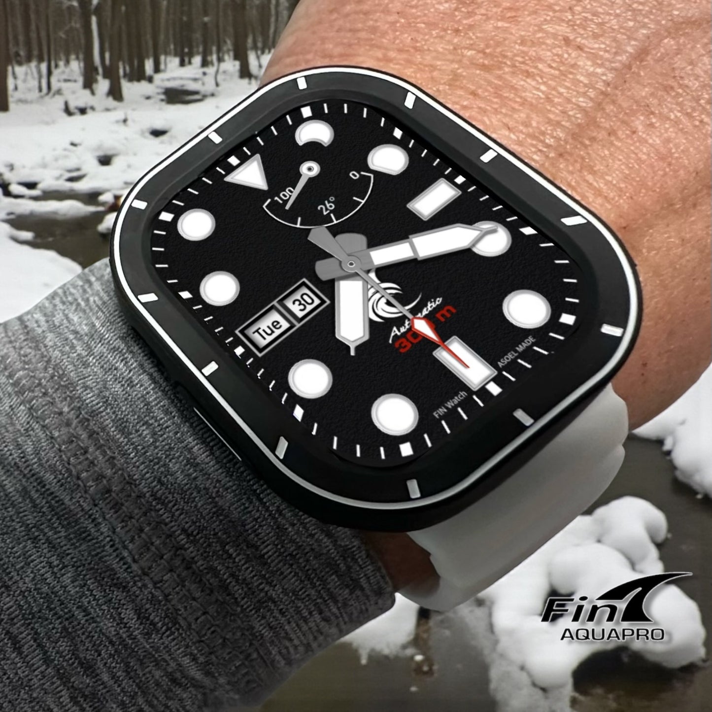 Fin Saturation Pro Diver Black – Clockology Watch Face