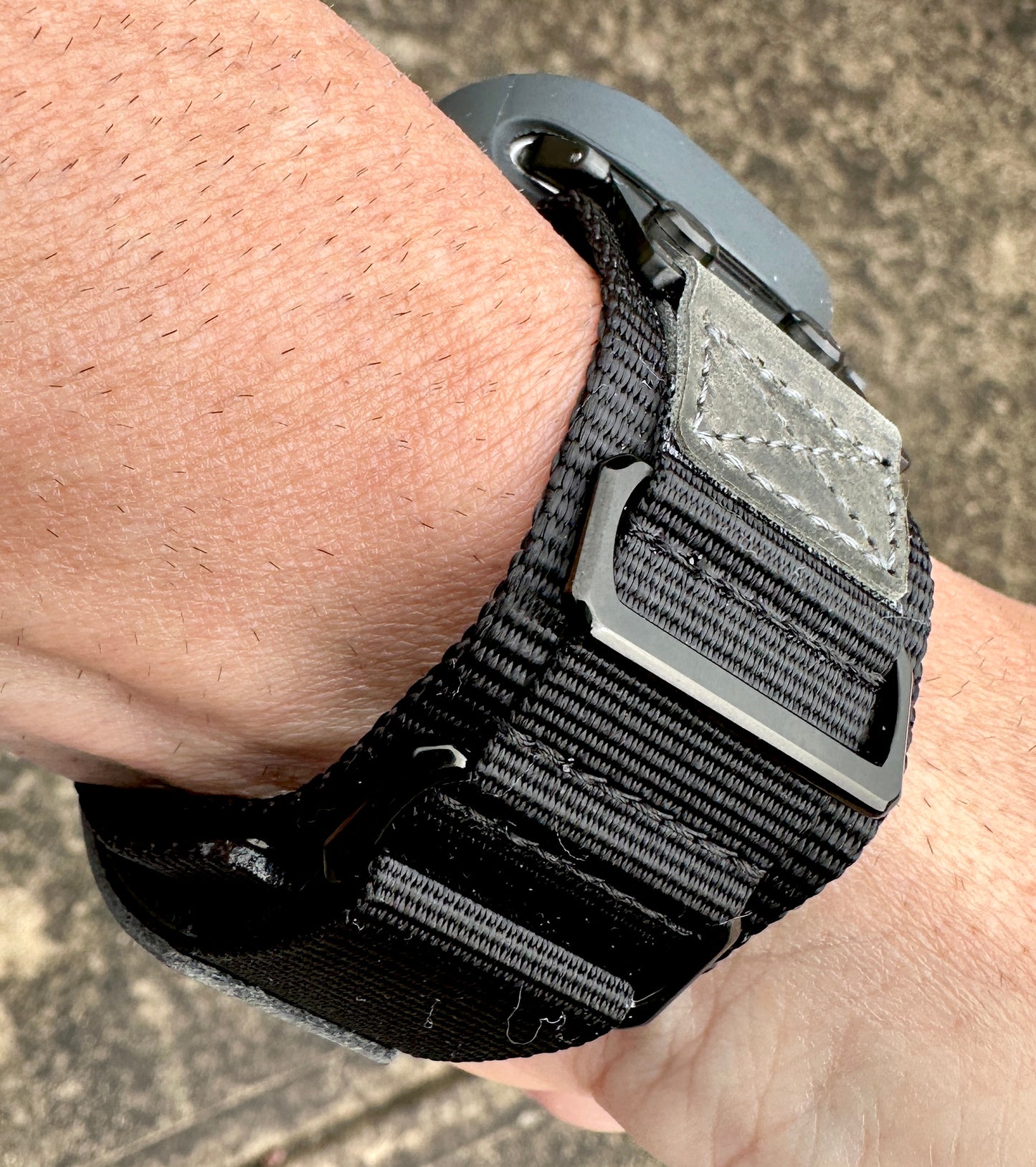 Apple Watch Ultra Stealth Recon Modification Kit Black Tactical Nylon Band TPU Case 49mm