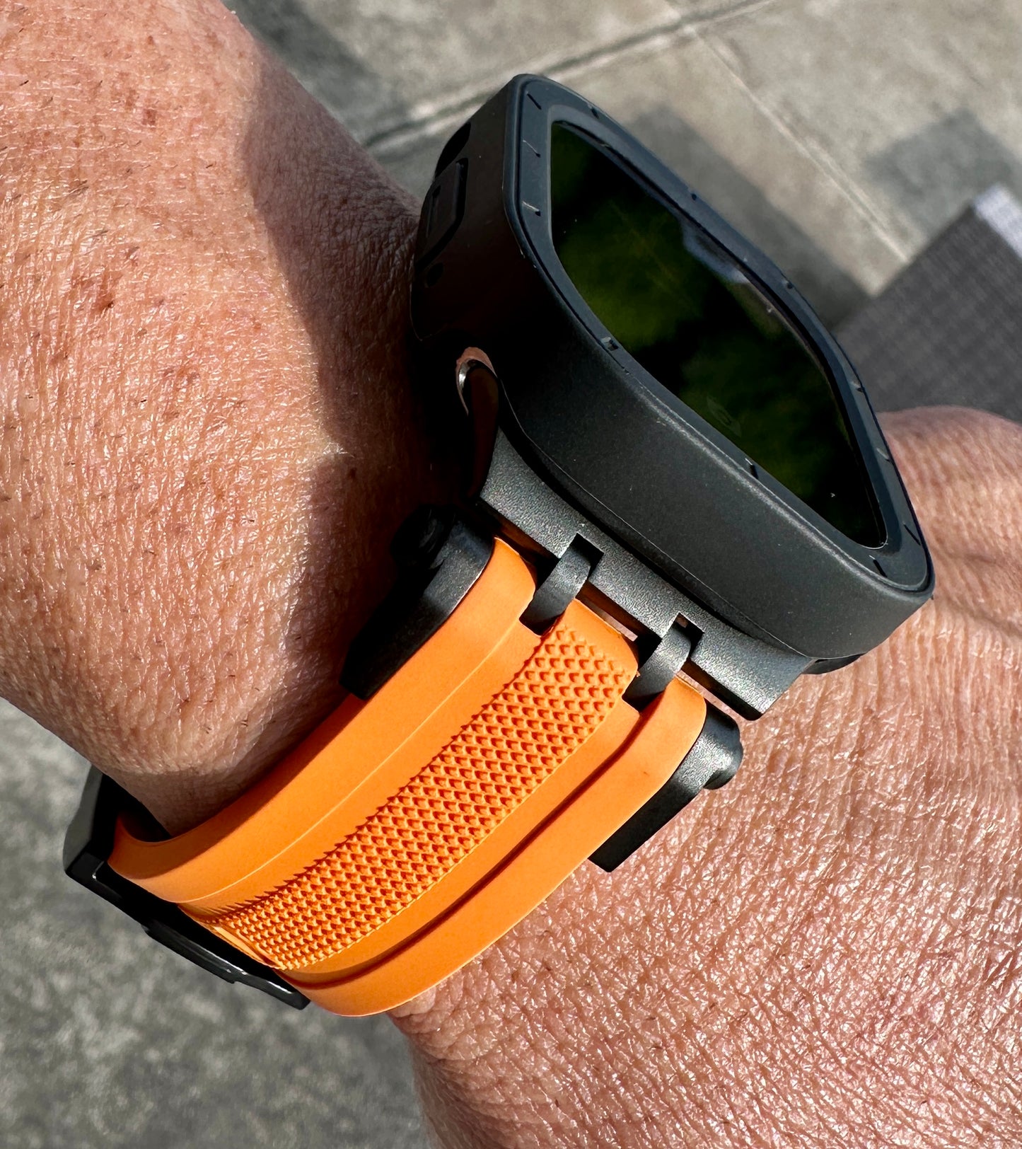 Rescue Vector Modification Kit Apple Watch Ultra 49mm Orange Band + 2 TPU Cases (Copy)