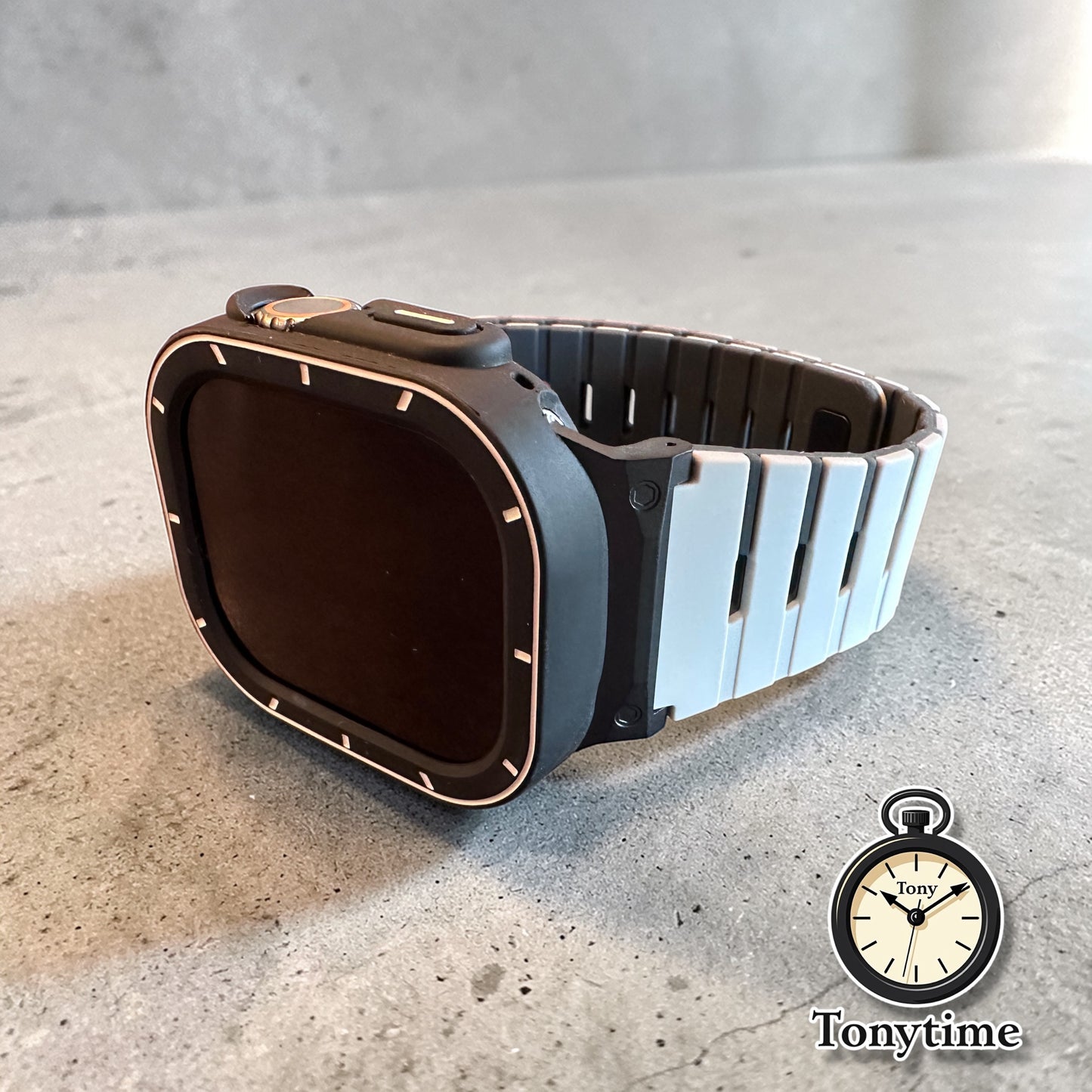 Stealth Contrast Piano Ultra Modification Kit 49mm – Limited Build | Apple Watch Ultra Case + Band (Copy)