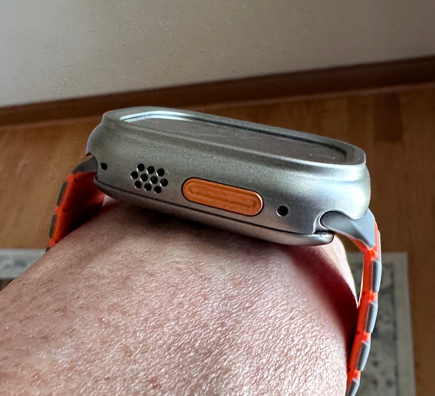 Afterburner Core Ultra Modification Kit for Apple Watch Ultra – Tactical Gray Orange case