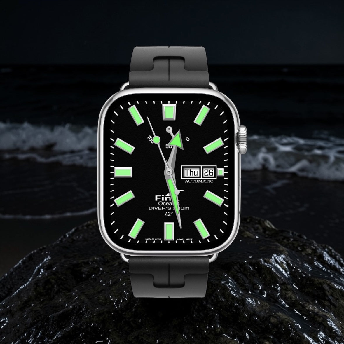 Fin Oceanic — Apple Watch Face (Clockology Exclusive) for Ultra and Series models