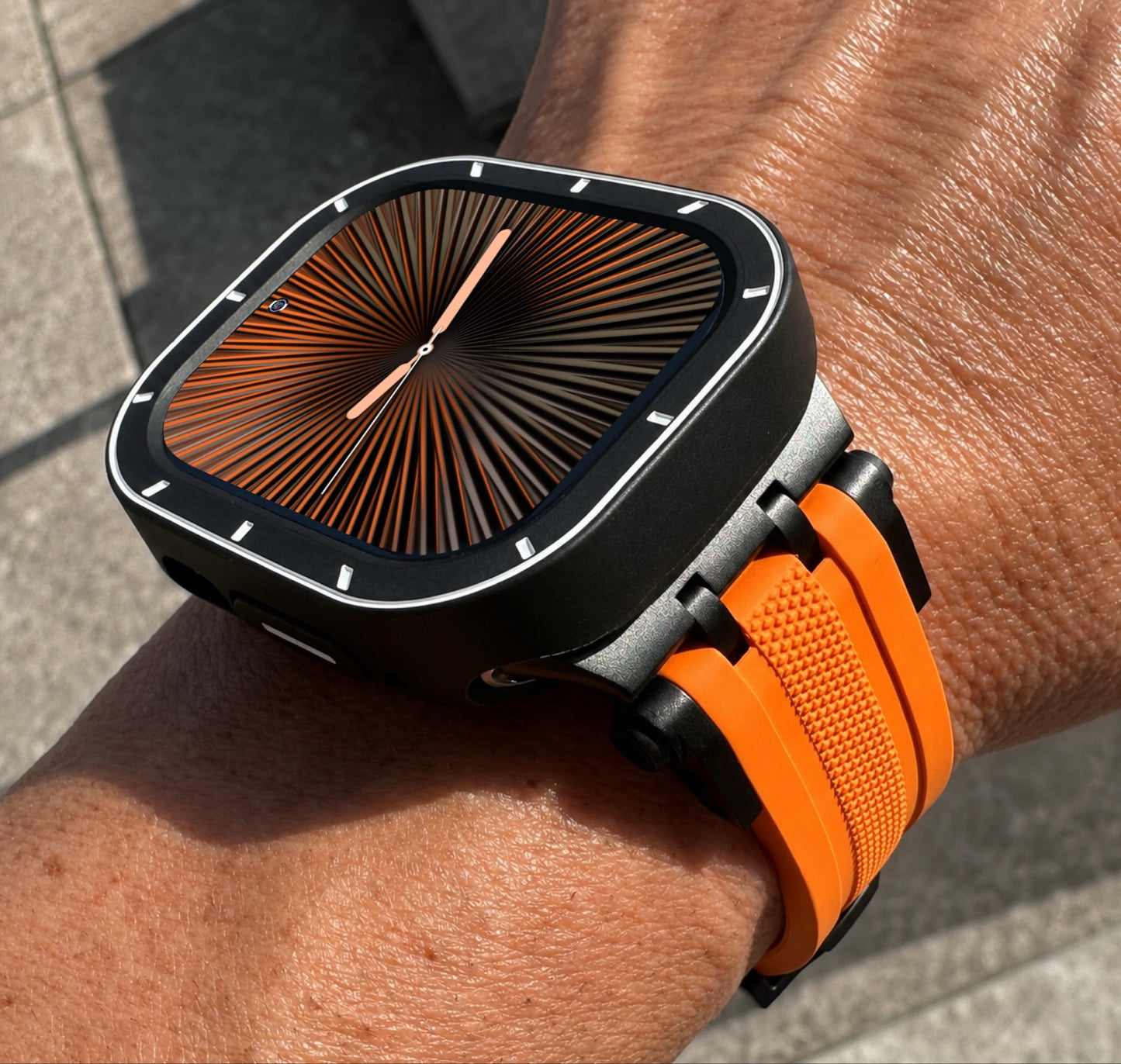 Rescue Vector Modification Kit Apple Watch Ultra 49mm Orange Band + 2 TPU Cases (Copy)