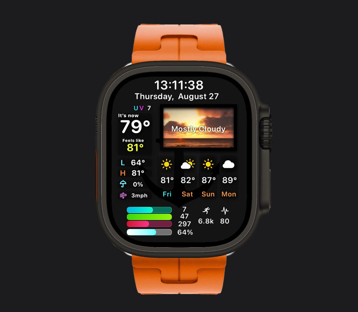 AviatorCo Mach70 – Aviation Chronograph Clockology Watch Face | Apple Watch Ultra & Series