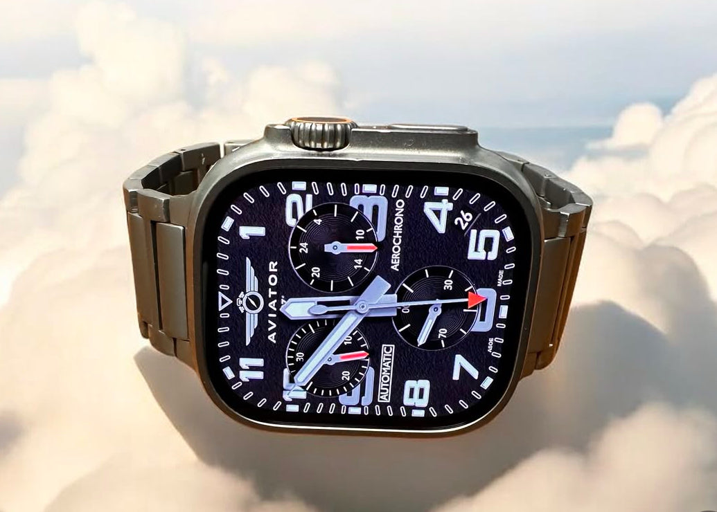 AviatorCo® AeroChrono – Aviation-Inspired Apple Watch Face (Clockology)