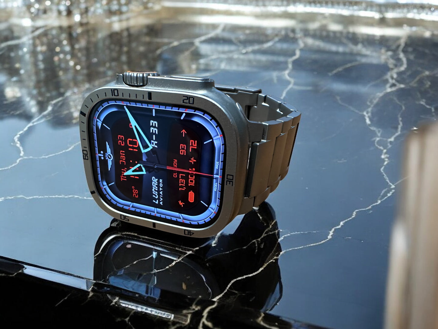 AviatorCo® A33 Hybrid – Aviation Instrument Apple Watch Face (Clockology)