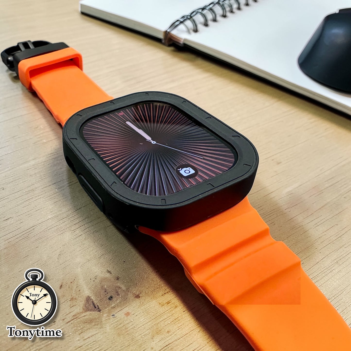 Blaze Tactical Modification Kit Apple Watch Ultra 49mm Orange Rugged Band Black TPU Case