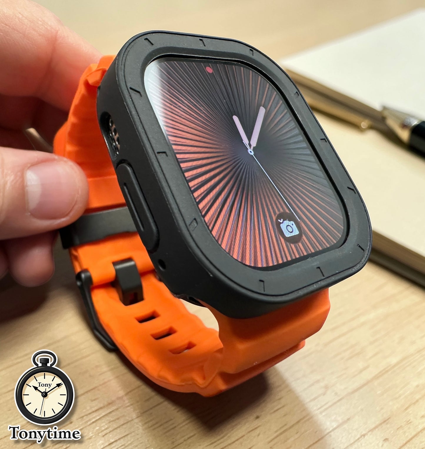 Blaze Tactical Modification Kit Apple Watch Ultra 49mm Orange Rugged Band Black TPU Case