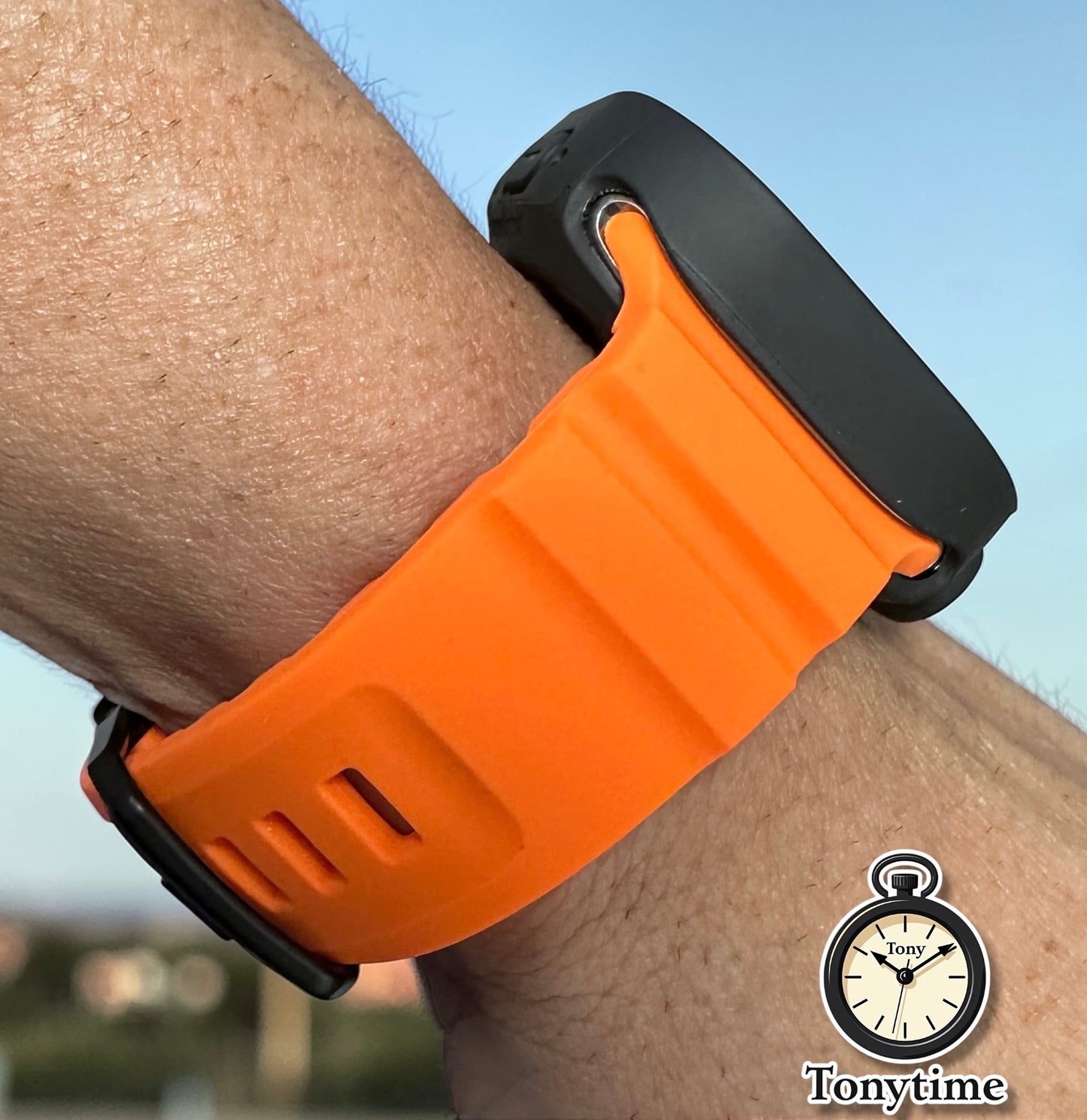 Blaze Tactical Modification Kit Apple Watch Ultra 49mm Orange Rugged Band Black TPU Case