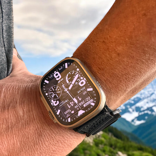 Apple Watch face (custom); designed to work with the Clockology app from the App Store