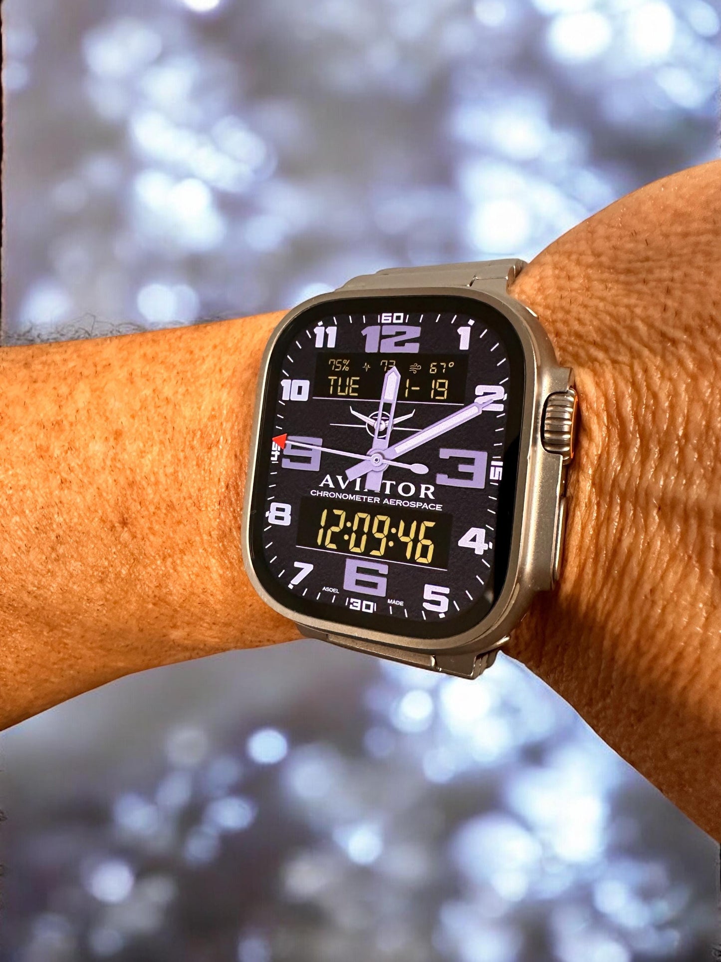 Aviator Apple Watch Face for Clockology App (Digital Download)