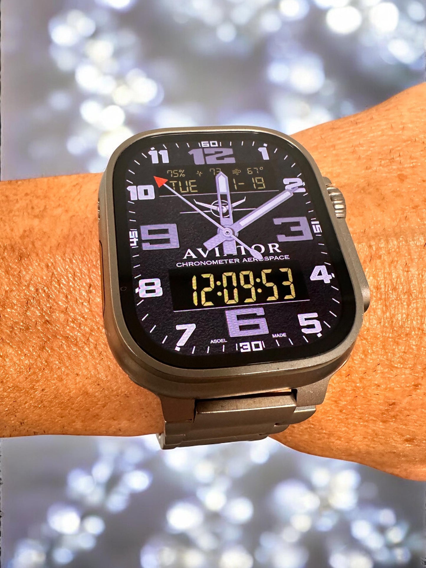 Aviator Apple Watch Face for Clockology App (Digital Download)