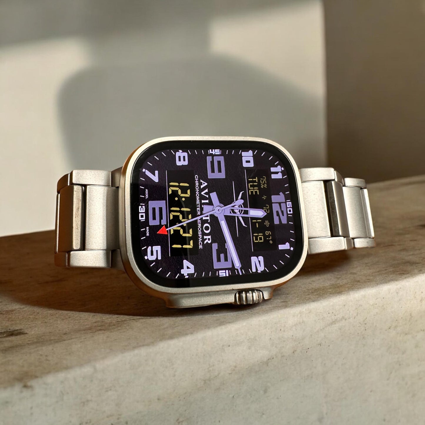 Aviator Apple Watch Face for Clockology App (Digital Download)