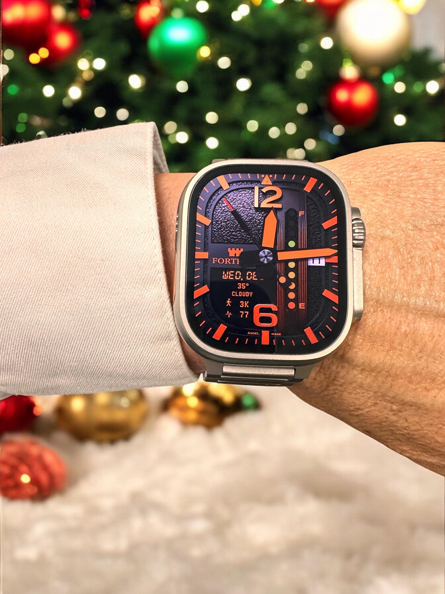 Clockology Apple Watch Face: Fortress Military Design (Digital Download)