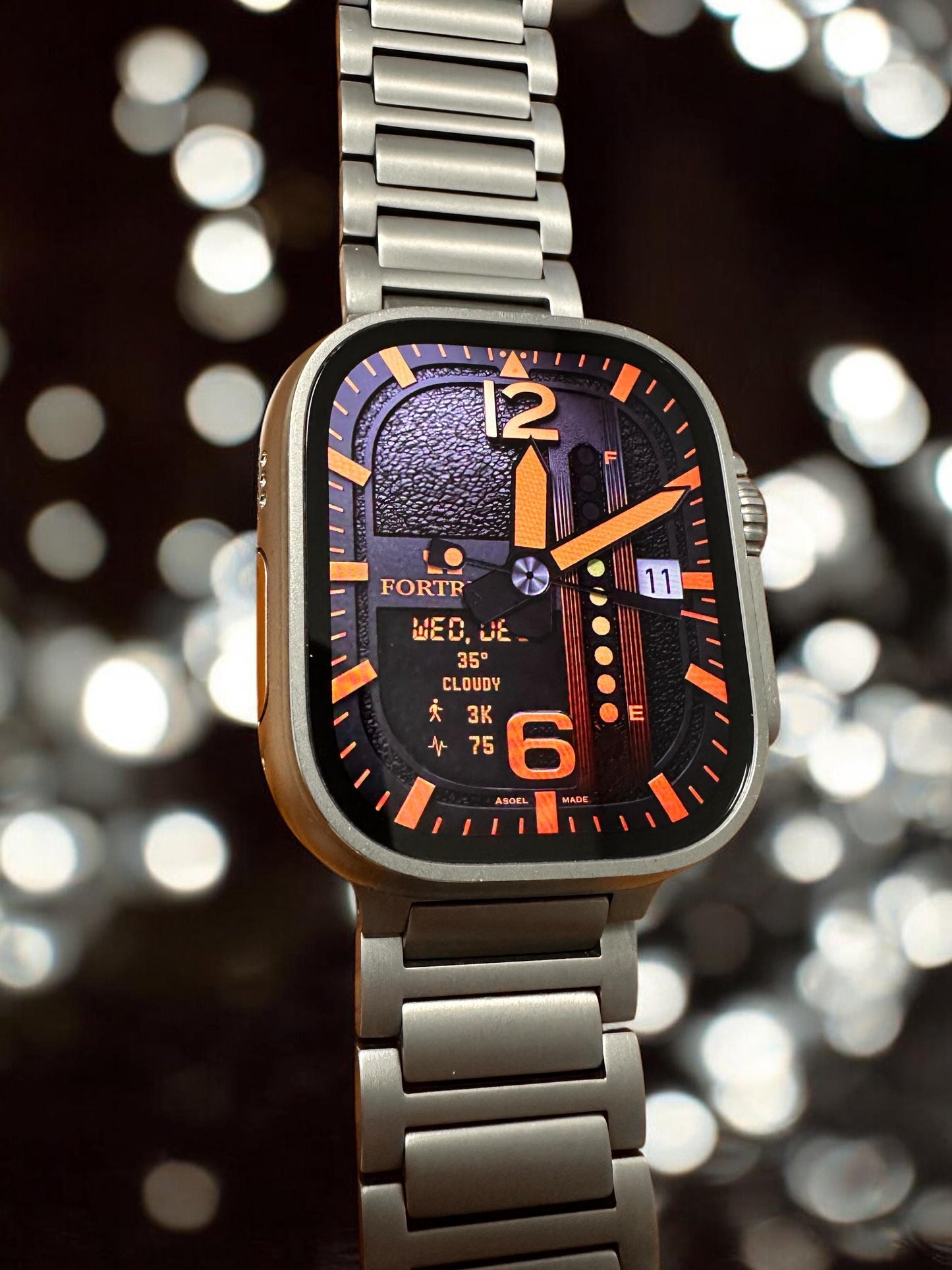 Clockology Apple Watch Face: Fortress Military Design (Digital Download)