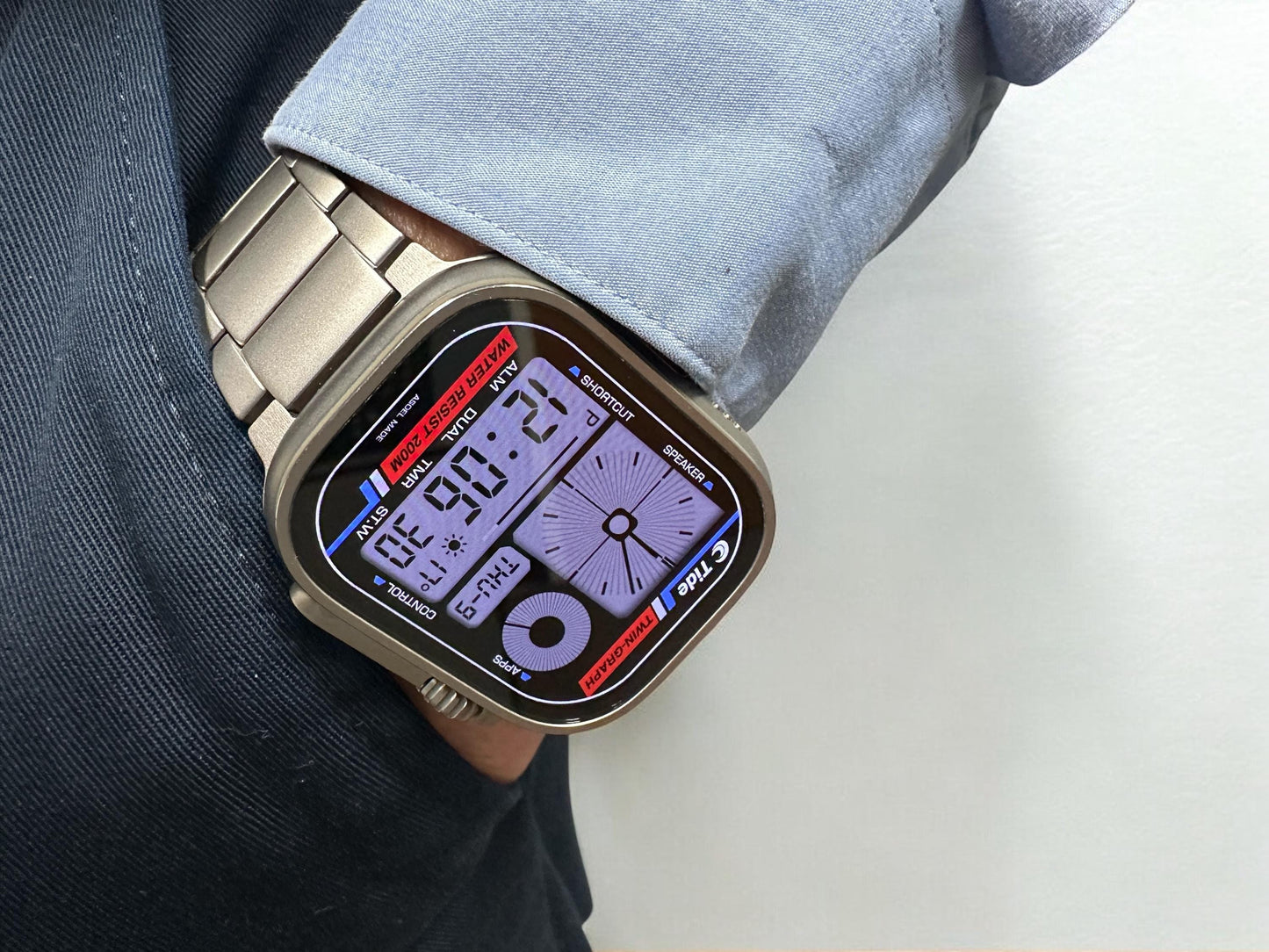 Tide Twin Graph Apple Watch Face - Clockology Digital Smartwatch Design