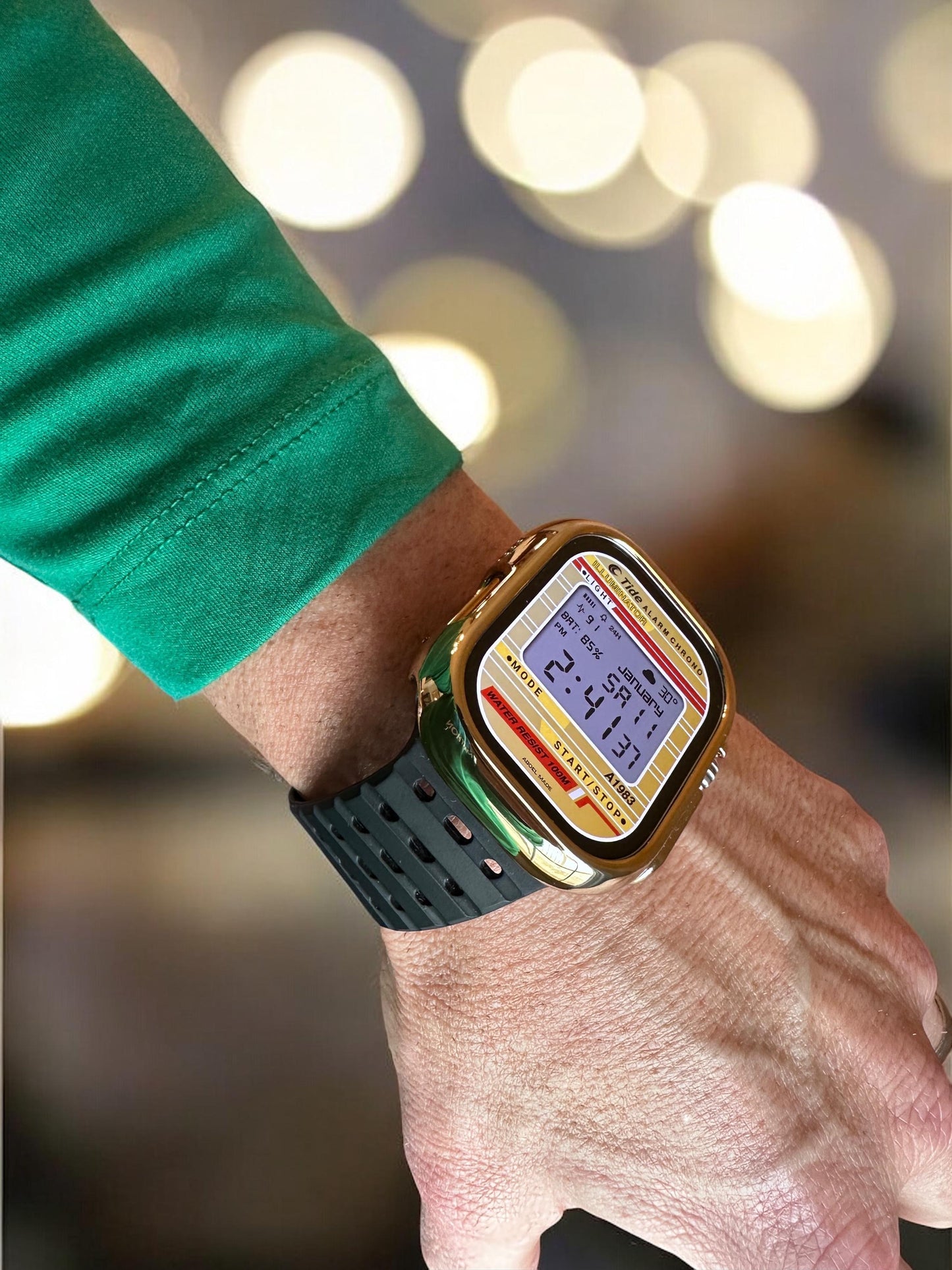 Retro Tide Alarm Chrono Apple Watch Face (Clockology App)