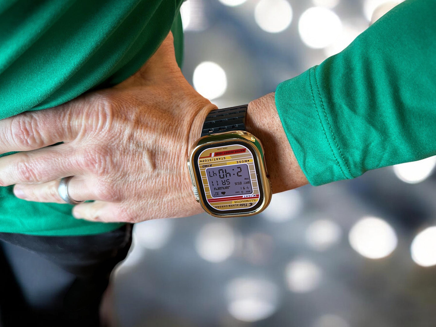 Retro Tide Alarm Chrono Apple Watch Face (Clockology App)