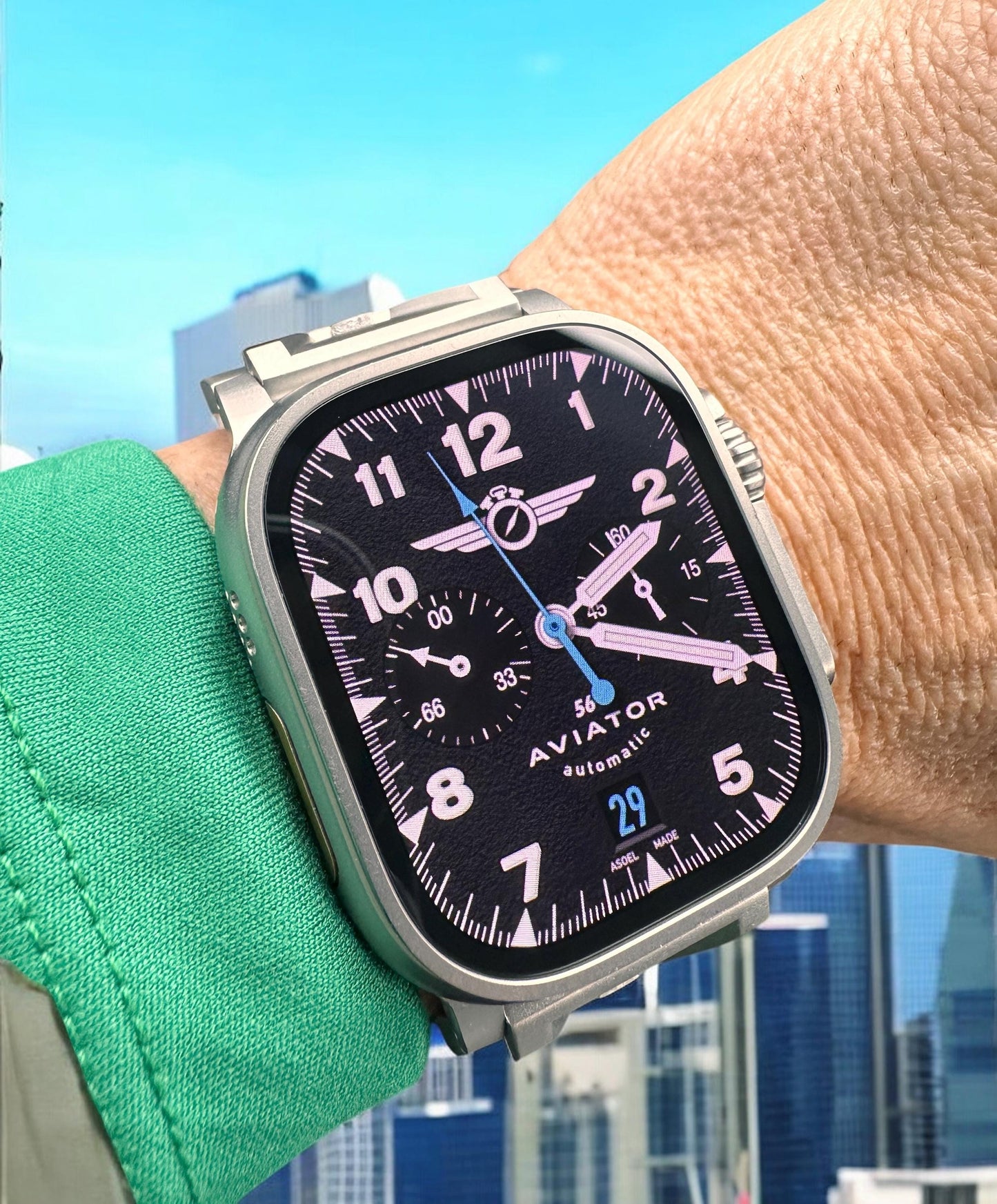 AviatorCo. Targa Flight Apple Watch face Clockology download