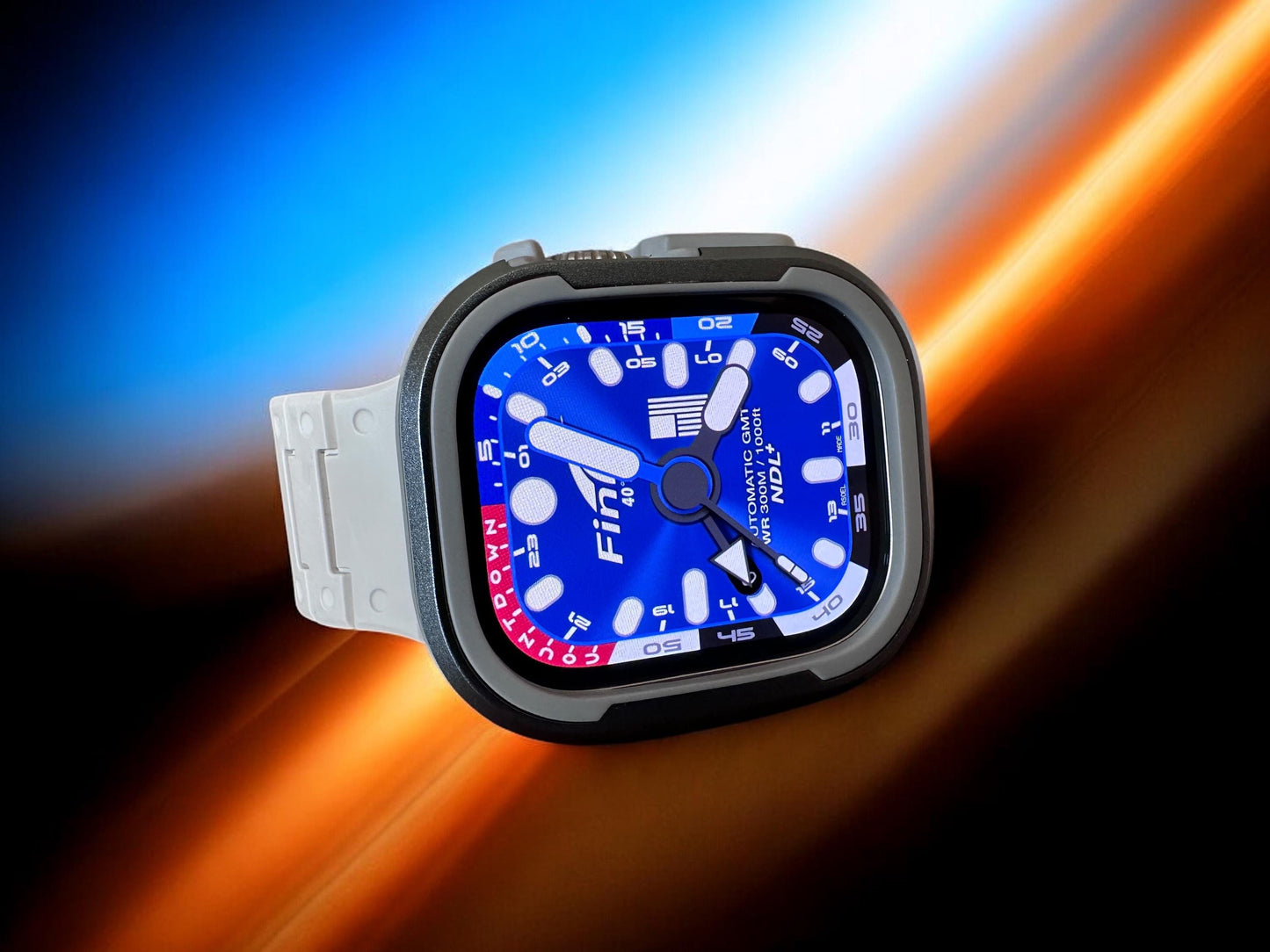 Fin Dive Master Apple Watch Face: Clockology Black Edition (Digital)