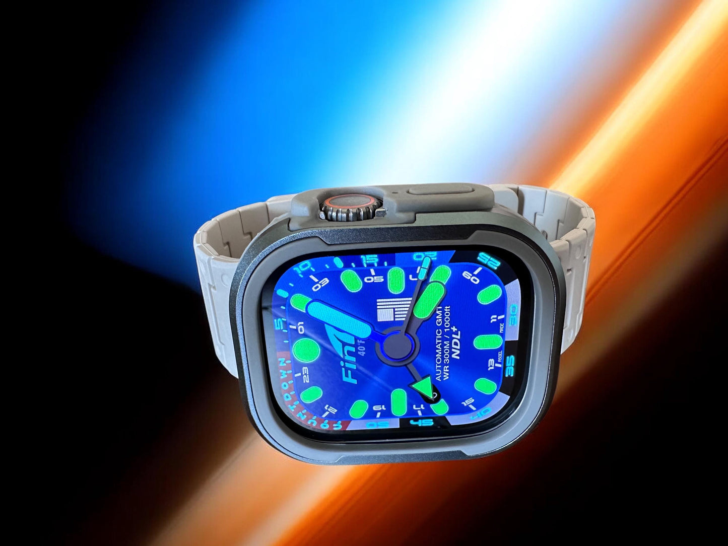 Fin Dive Master Apple Watch Face: Clockology Black Edition (Digital)