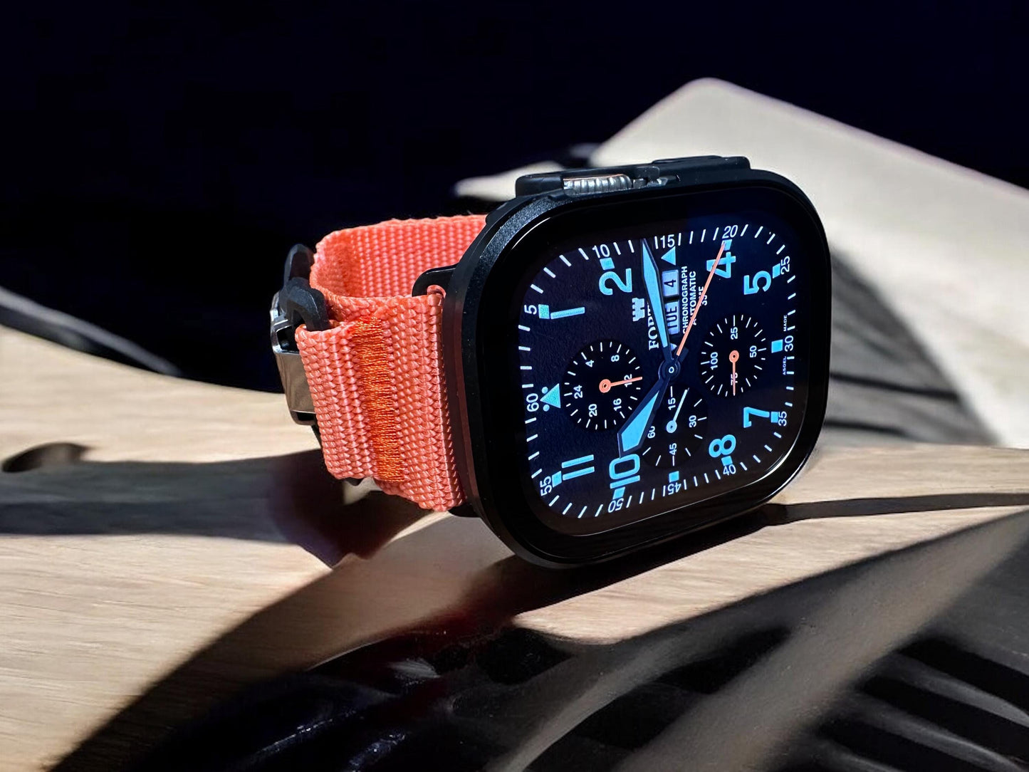 Fortress Flieger Apple Watch Face: Military Smartwatch Design (Clockology App)