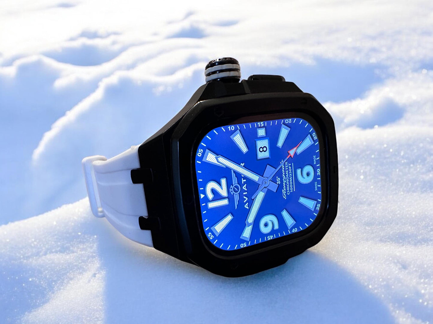 AviatorCo Renegade Apple Watch Face: Smartwatch Clockology Design