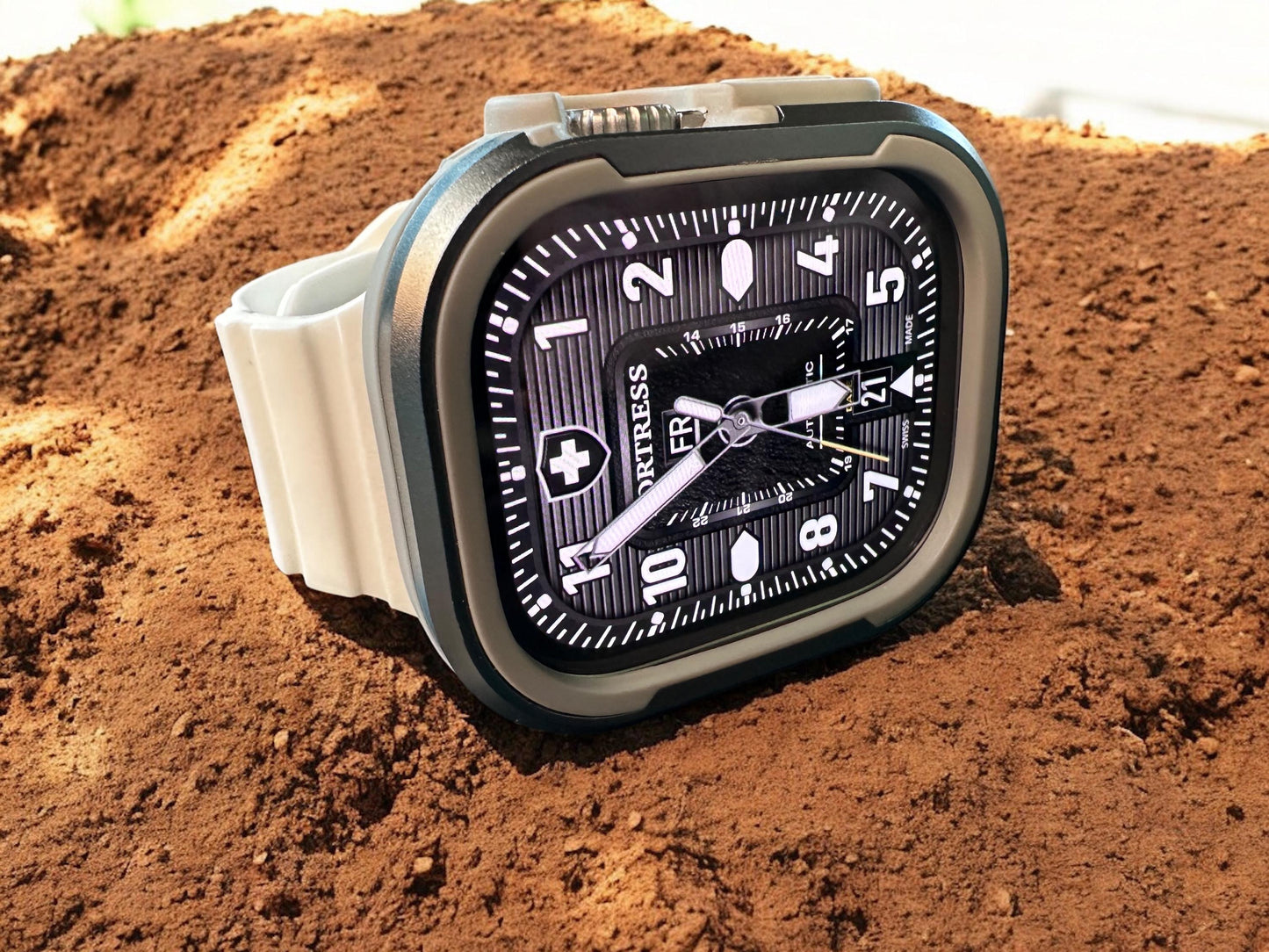 Fortress Military Apple Watch Face: Clockology Smartwatch Design