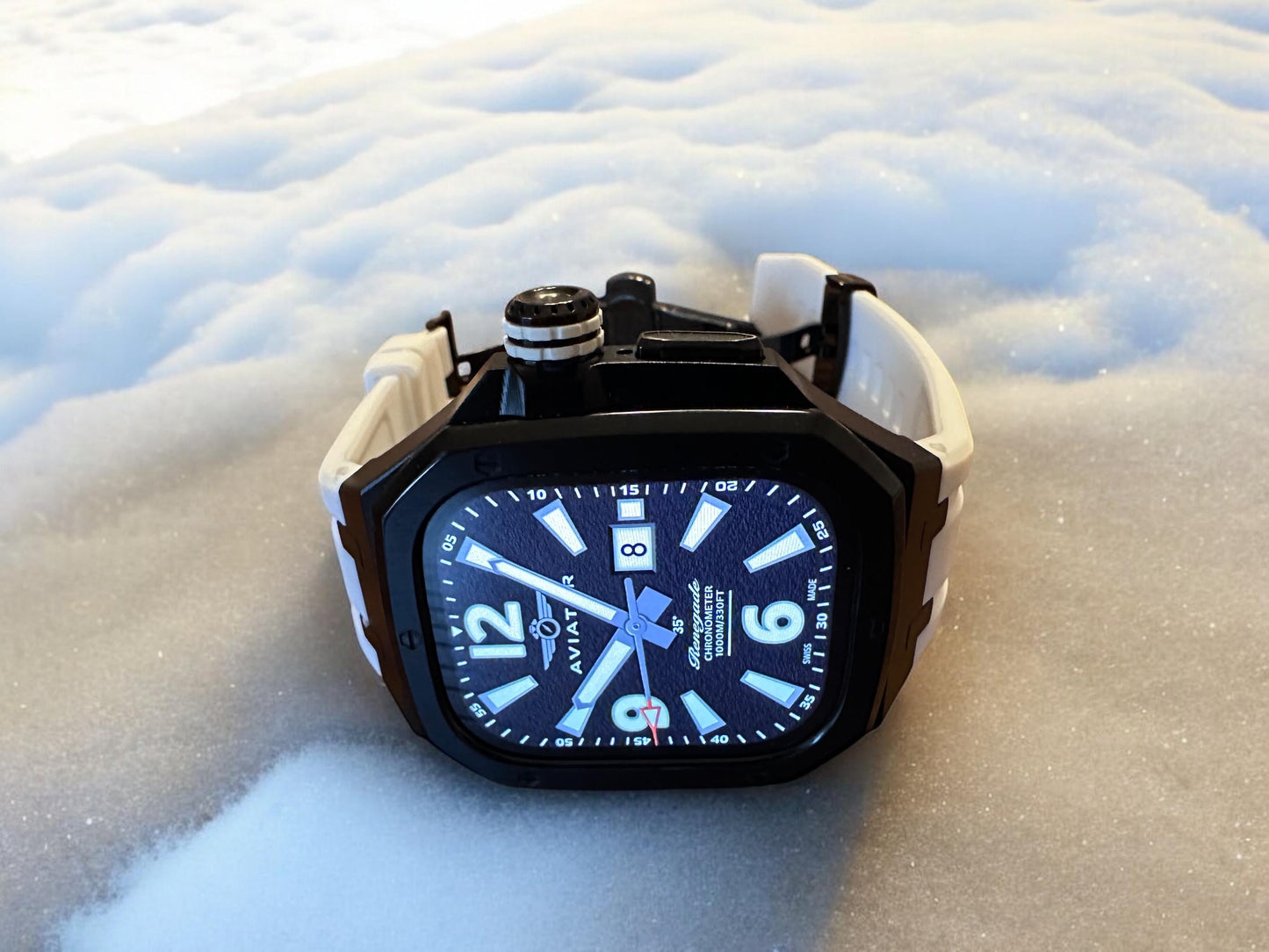 AviatorCo Renegade Apple Watch Face: Smartwatch Clockology Design