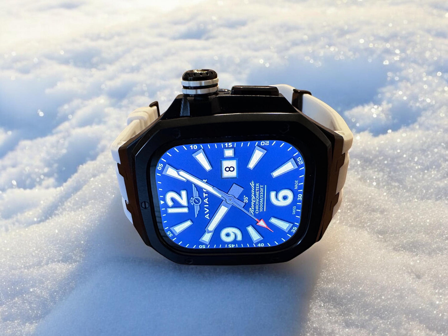 AviatorCo Renegade Apple Watch Face: Smartwatch Clockology Design