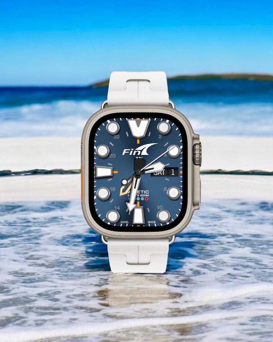 Fin Kinetic Diver Watch Face for Apple Watch (Clockology App)