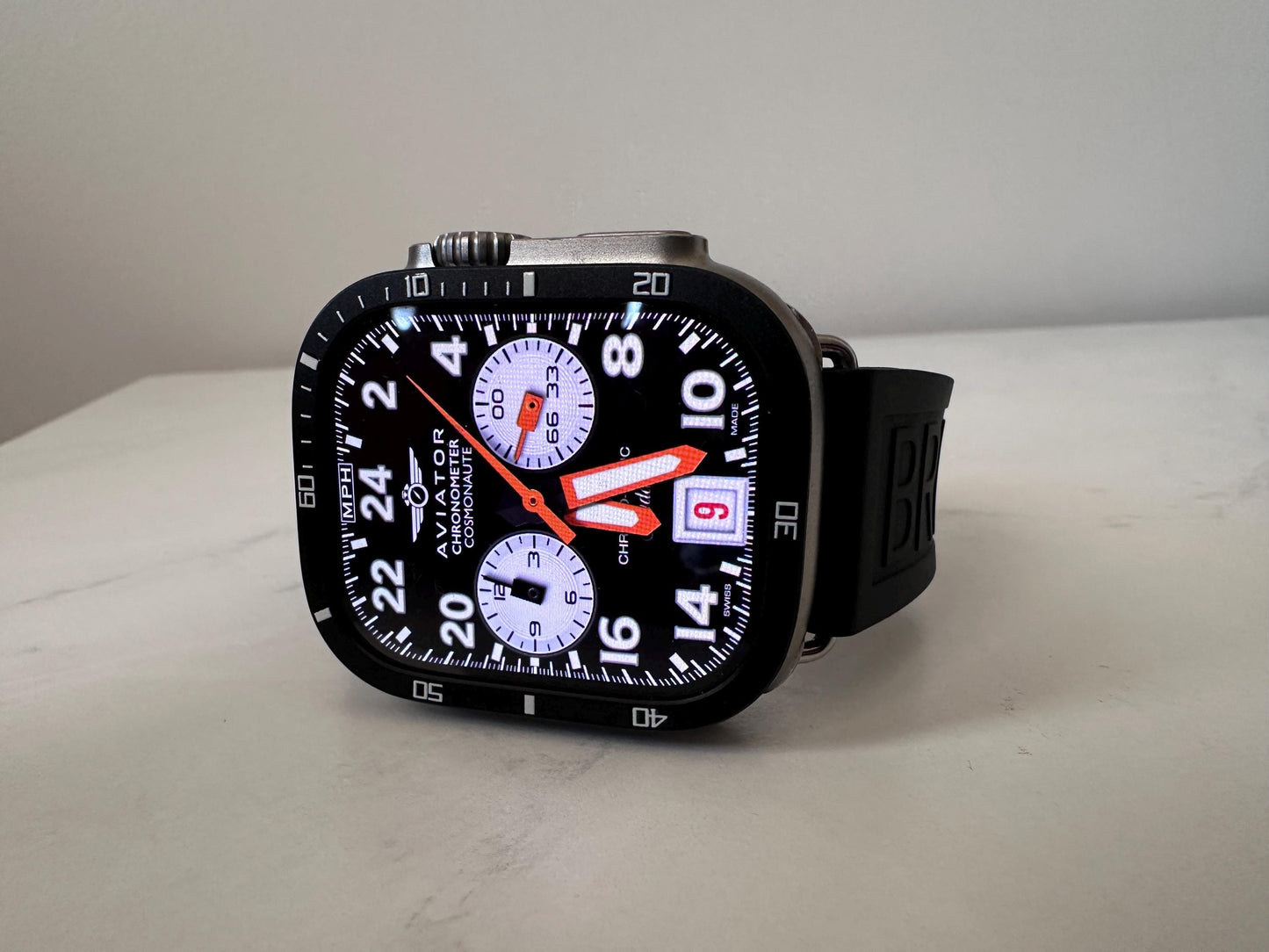 Aviator Flight Apple Watch Face: Military Time Clockology Design