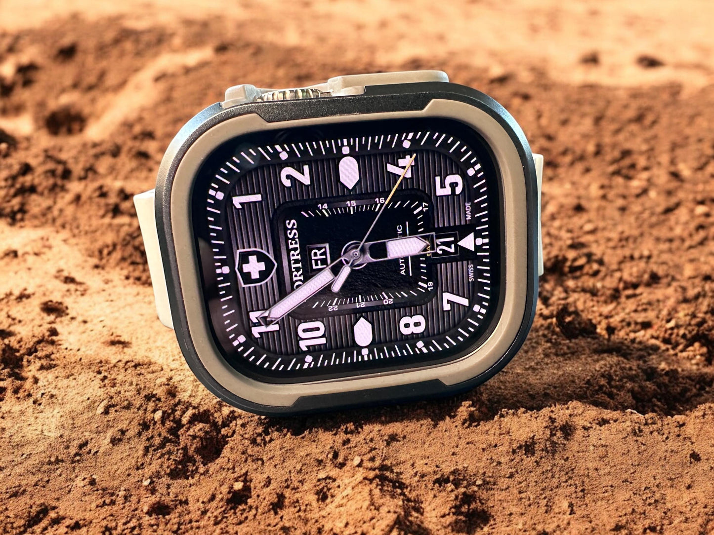 Fortress Military Apple Watch Face: Clockology Smartwatch Design