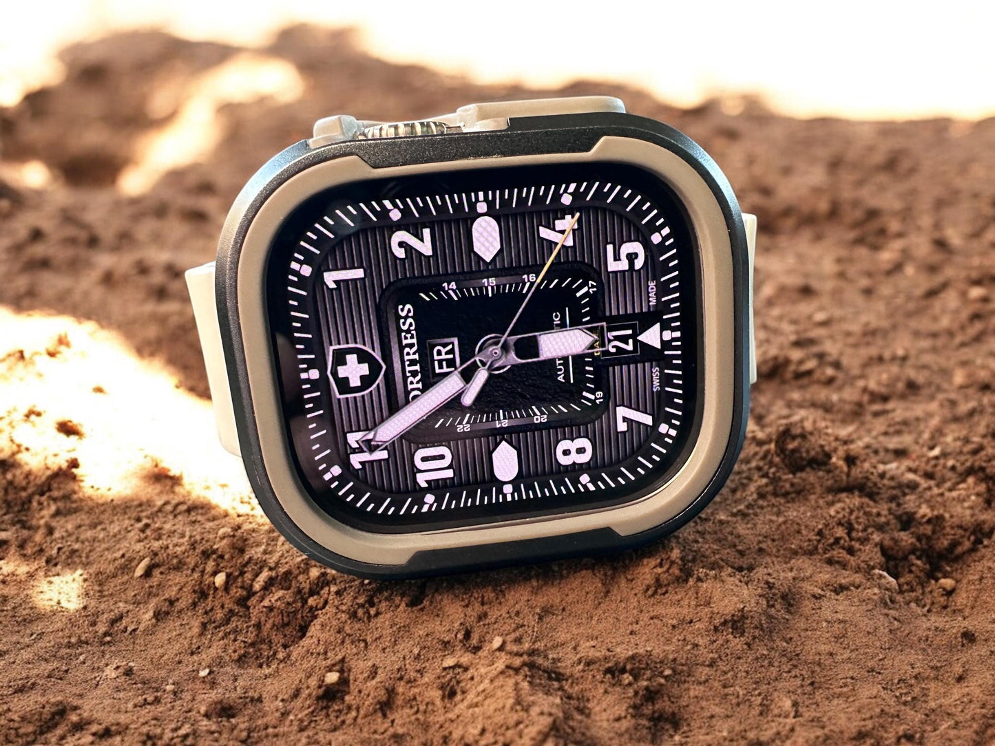 Fortress Military Apple Watch Face: Clockology Smartwatch Design