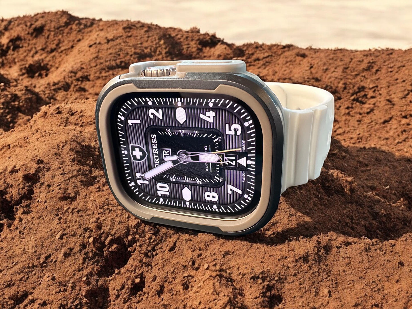 Fortress Military Apple Watch Face: Clockology Smartwatch Design